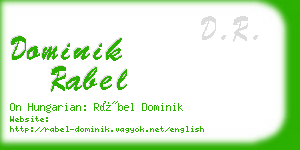 dominik rabel business card